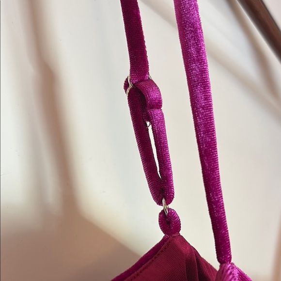 Velvet Bodysuit in Rich Purple - Picture 2 of 4